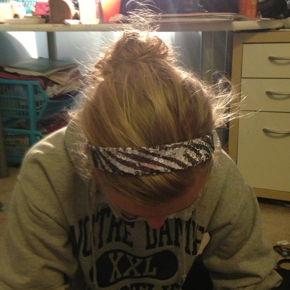 Zebra sparkle sequin headband!