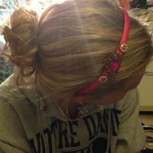 Hot pink headband!