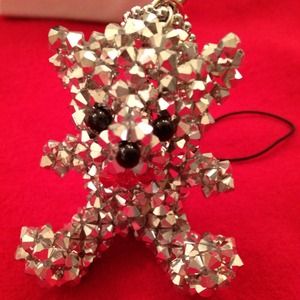 Crystal Bliss Bear-sliver grey