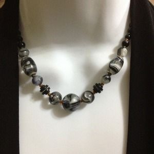 Glass beaded necklace