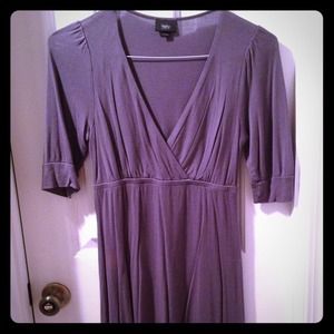 Gray empire waist dress