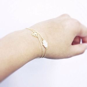 🎊Host Pick 🎉Hamza Bracelet, Gold CZ Bracelet