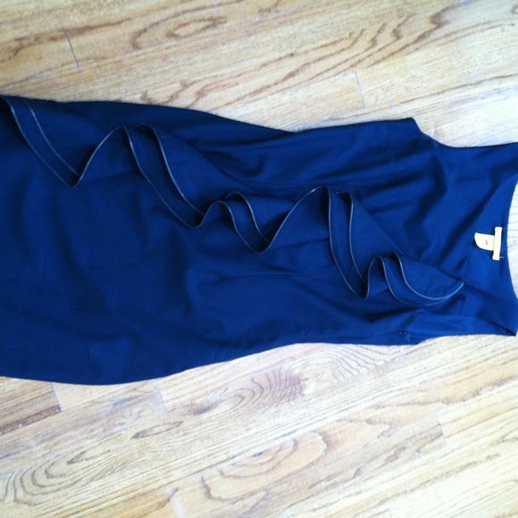 Catherine Malandrino wool dress with zipper detail