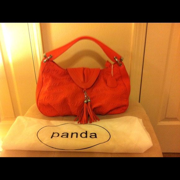 Sweet Tangerine Embossed Hobo
