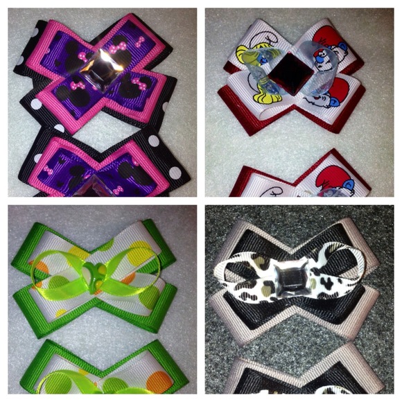 4 sets or bows for your little princess - Picture 1 of 4
