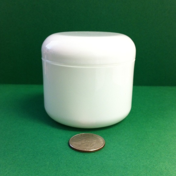 10 Cosmetic New White Empty Plastic Container/Jar