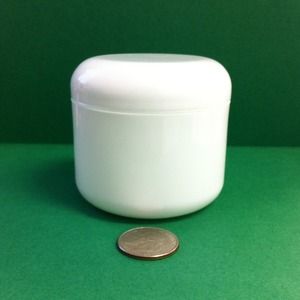 10 Cosmetic New White Empty Plastic Container/Jar