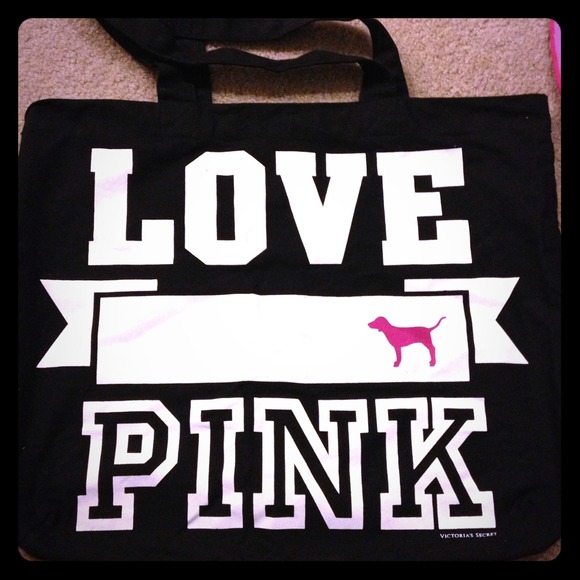 Black pink bag