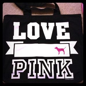 Black pink bag
