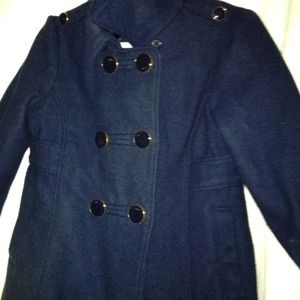 Cut as a button! Baby Gap Navy Wool Coat size 3T.