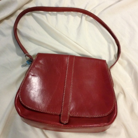 Red Leather Fossil handbag