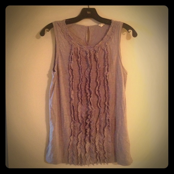 J.Crew ruffled tank (S)