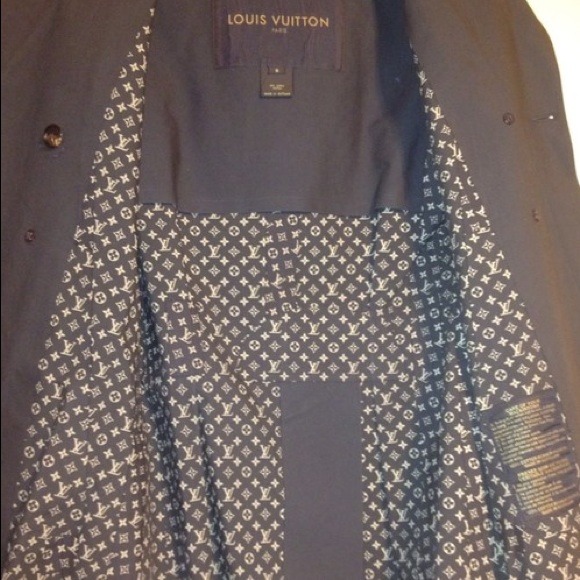 Authentic LOUIS VUITTON LV Mono JACKET TRENCH COAT - Picture 2 of 2