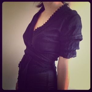 Wrap-around flamenco-style Zara top