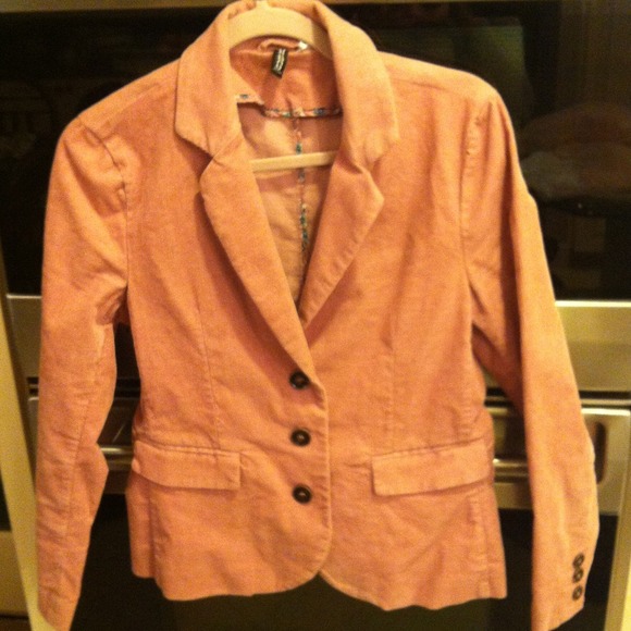 SOLD!  Pink corduroy blazer