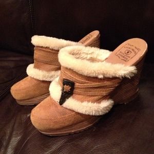 Luck Brand Jeans of America Faux Fur Wedges. 7