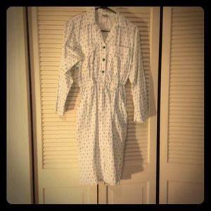 Vintage Taurus II White and green dress