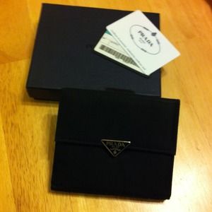 Prada wallet - small nylon & leather