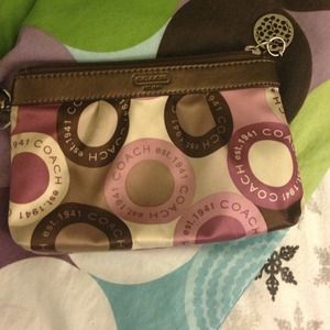 Authentic coach wristlet