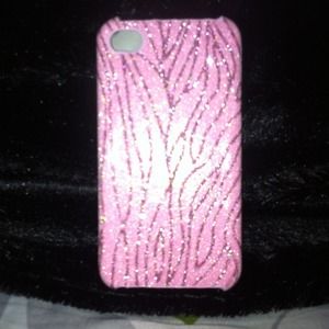 Pink glitter iPhone case