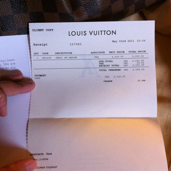 • S O L D • Louis Vuitton Trevi GM Damier - Picture 4 of 4