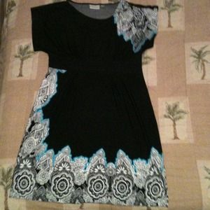 Black dress with accents