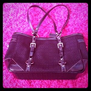 Reduced! Black Coach Bag Medium Sized