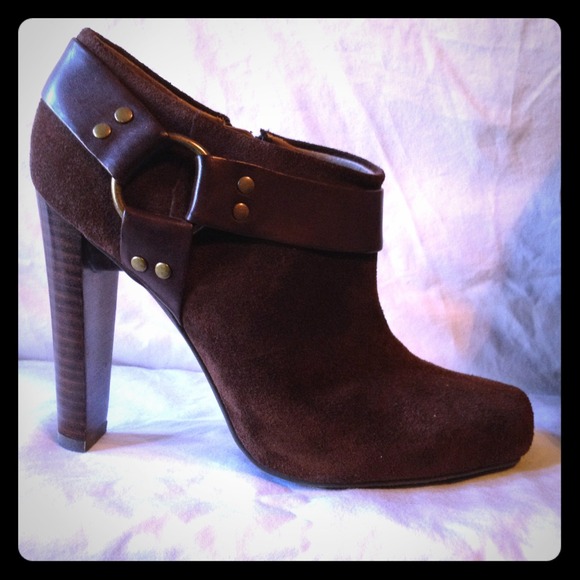 Jessica Simpson brown suede bootie
