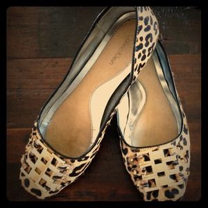 Leopard ballerina flats