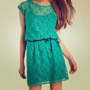 Speechless Jade Lace Dress