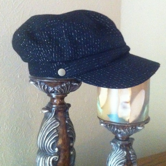 Black and silver hat