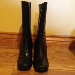 Black boots. Never worn