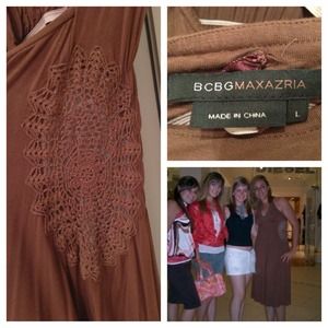 BCBG Brown Cute Dress