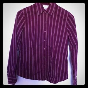 Purple Stripe shirt Sz XS