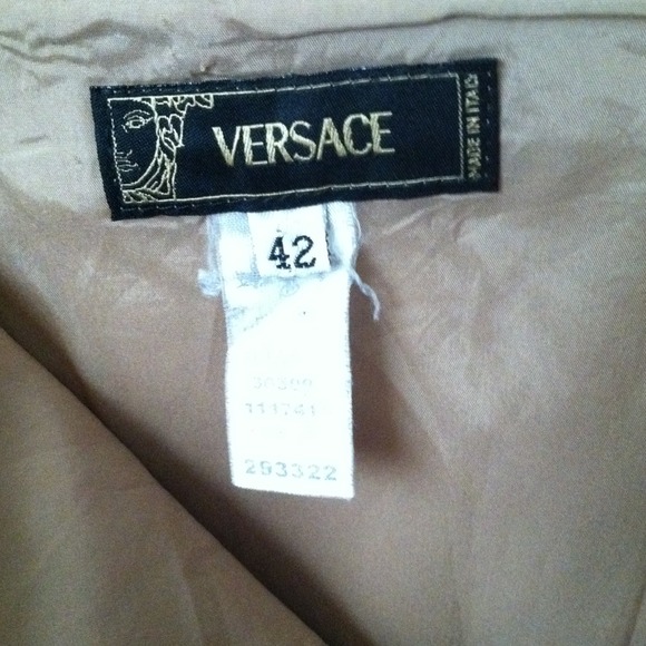 Reduced Again! Gorgeous Beige Versace Skirt! - Picture 2 of 2