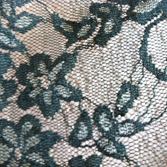 Green Lace Razor Back Tank