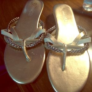 Gold sandals
