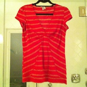 Striped red top