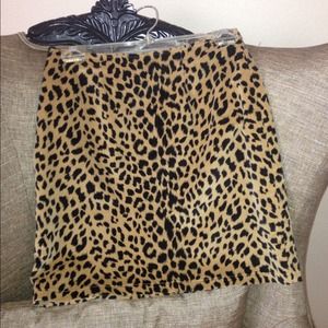 CACHE Cheetah Skirt