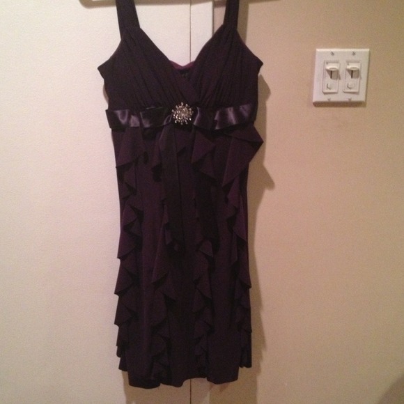 Purple cocktail dress