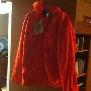 Size extra lg blaze orange hooded jacket