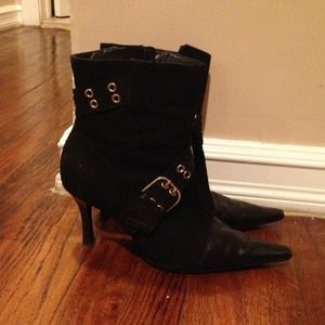 Black ankle boots