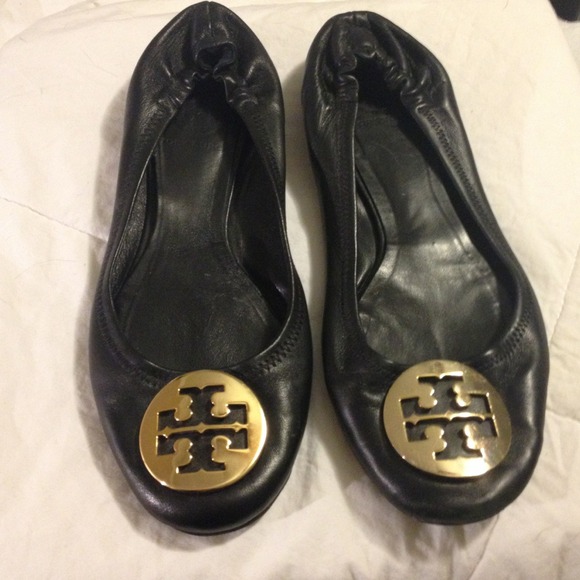 Tory Burch Classic Reva Ballet Flat, 8 (pre owned)