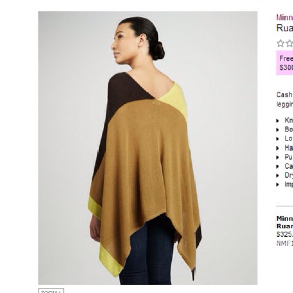 Sold📍New!!Minnie Rose Ruana Cashmere Cape