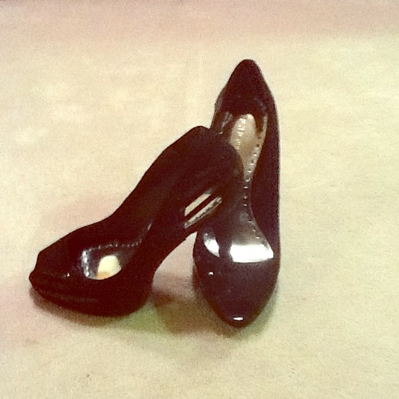 Modern day suede BCBG shoes