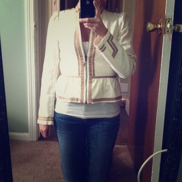 Asos military style jacket with peplum detail.