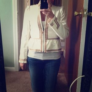 Asos military style jacket with peplum detail.