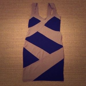 Black and grey bandage dress. Never worn