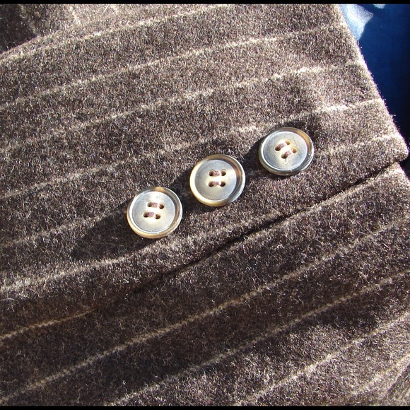 Brown Wool Anne Klein Coat - Picture 3 of 4