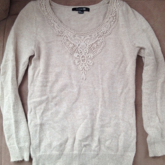 Antique-inspired Angora Sweater